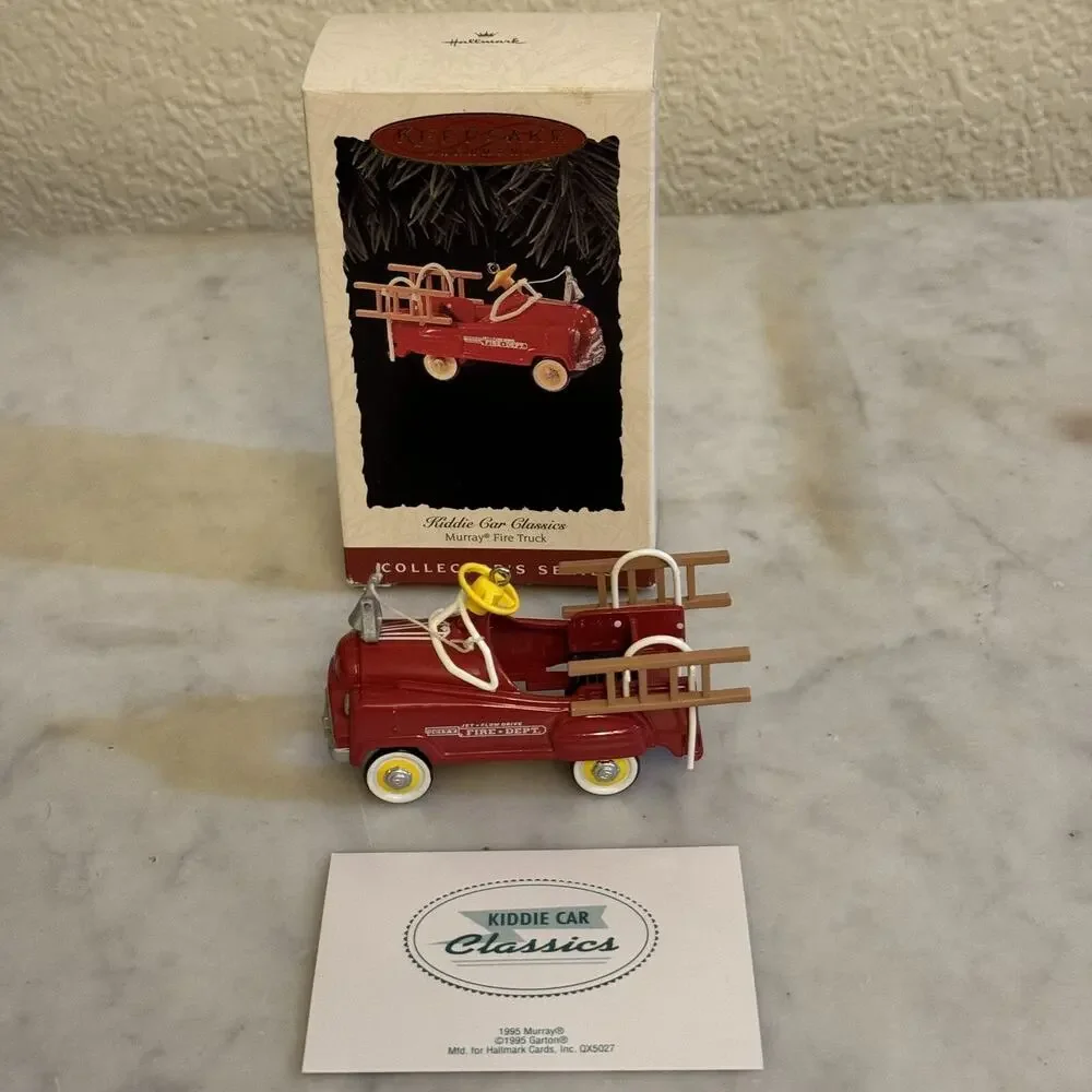 1995 Hallmark Ornament - Murray Fire Truck - Kiddie Car Classics #2